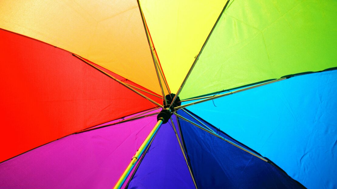 Rainbow umbrella