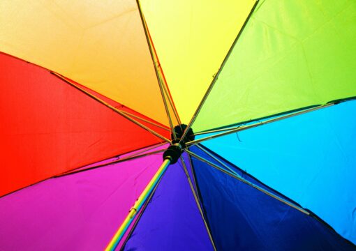 Rainbow umbrella